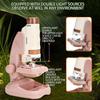 Kids Educational Microscope With Led Light Early Development Learning Science Experiment Toy