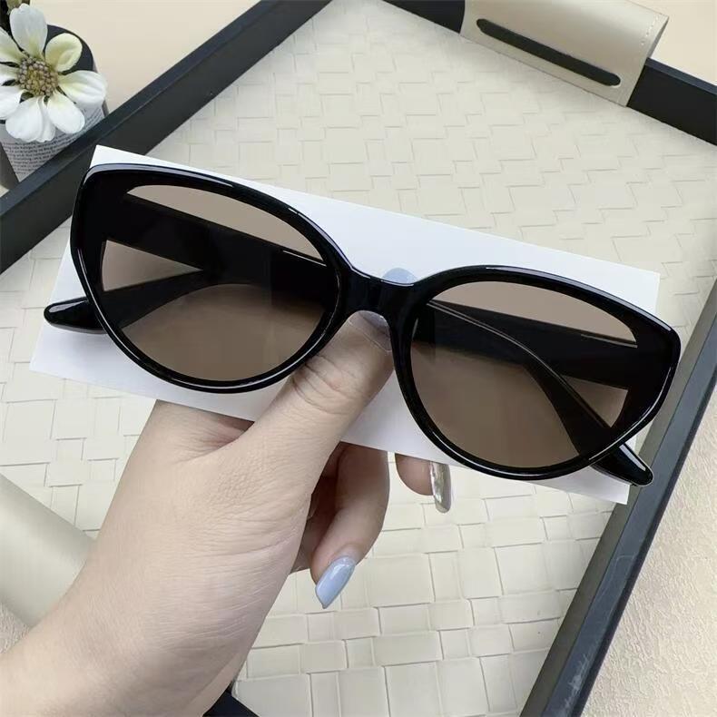 New Gradient Cat Eye Fashion Sunglasses For Women Trendy Anti-Reflective Fashion Shades Beach Party Casual Glasses