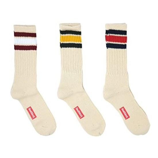 Health Knit Skate Socks Three-quarters Line 3 Pair Set