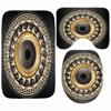 Geometric Grecian Key Meander Mandala Pattern Shower Curtain And Rug Set Abstract Geometric Bathroom Mats Rugs Toilet Decor Mat