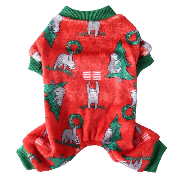 Dog Coat Christmas Theme Pullover for Cold Weather Four-Legged Apparel