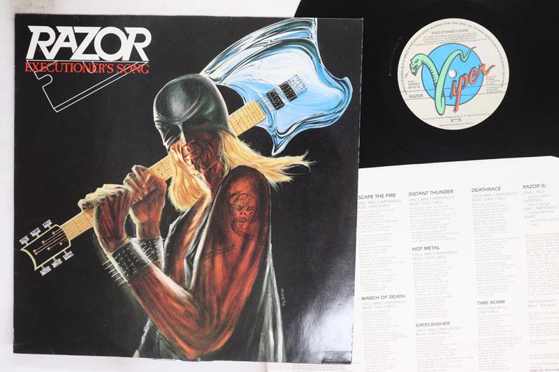 LP Record RAZOR - Executioner s Song RR9778 ROADRUNNER 1985 Holland Metal Used