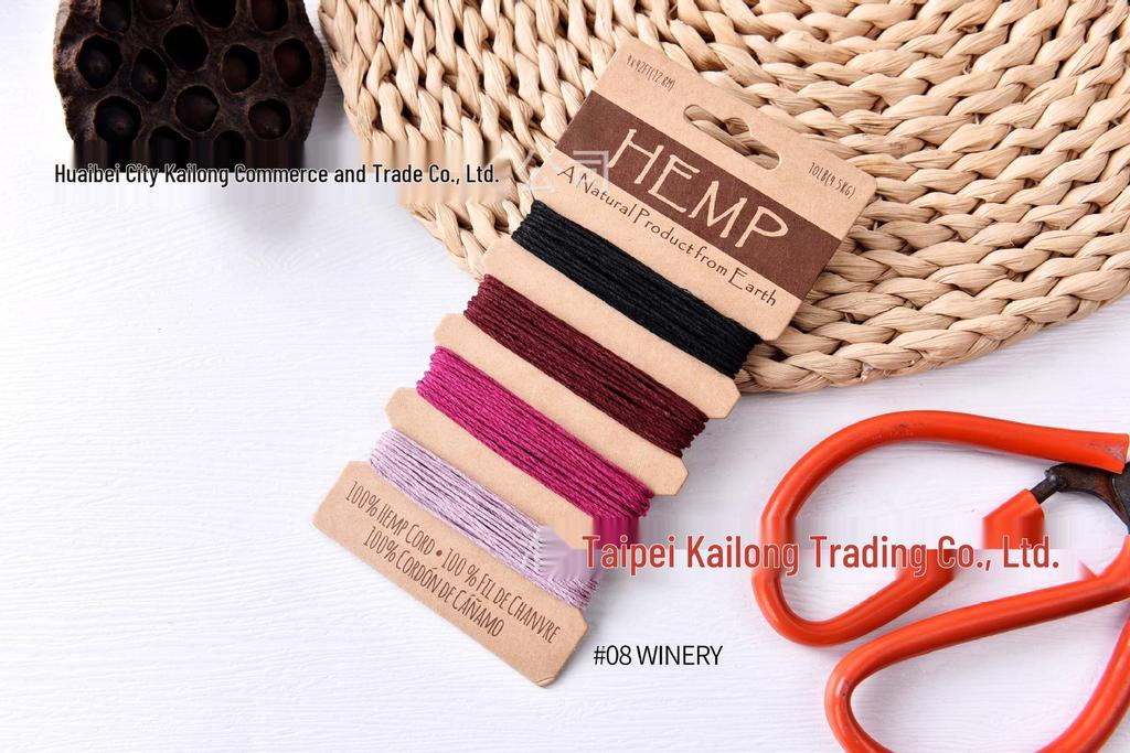 Colorful 1mm Waxed Hemp Cord for DIY, Hand-woven Crafts, 20yd Rope