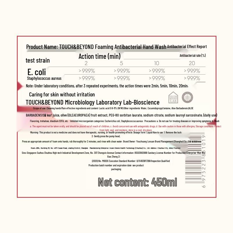 TuoQu Antibacterial Foam Hand Wash