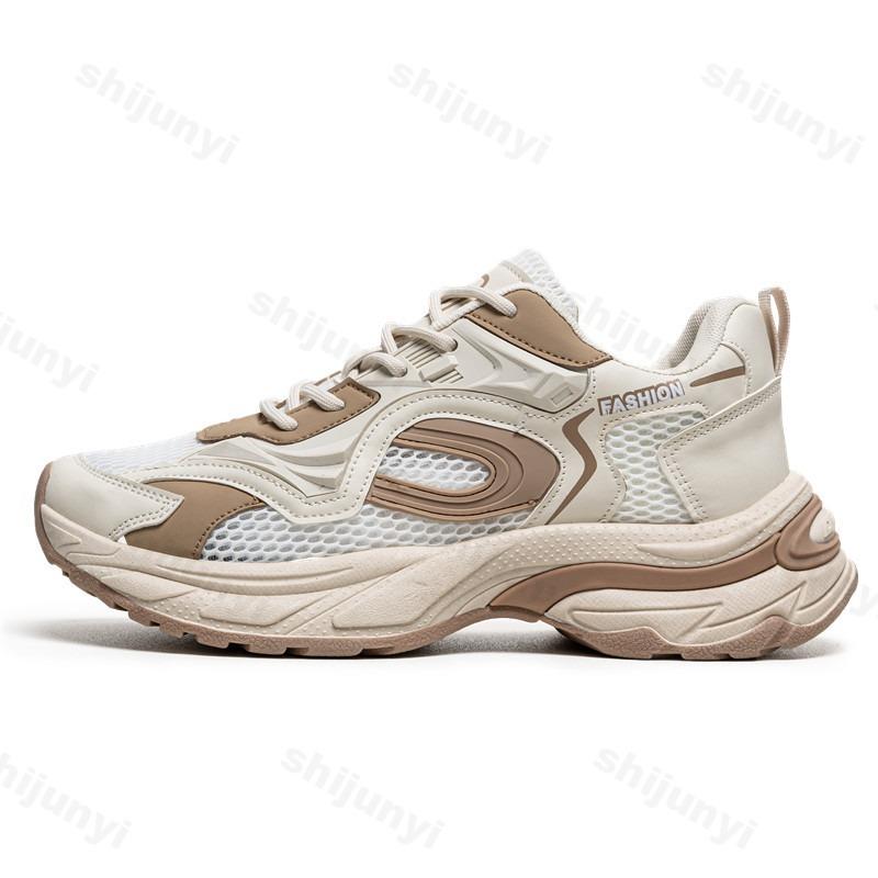 Fashion Casual Sports Shoes for Men 2025 New Summer Mesh Breathable Comfortable Thick Soled Shoes Fashion Trend Low Top Chunky sneakers