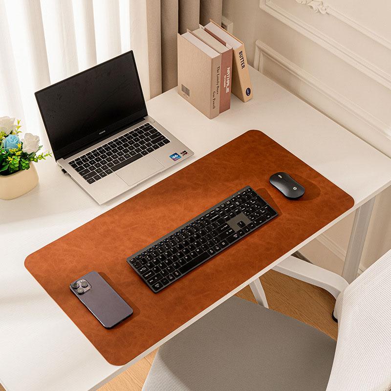 Leather Desk Mat – Extra Large Waterproof Mouse Pad & Keyboard Pad Non-Slip PU Leather Desk Blotter Table Protector  Home Office Supplies