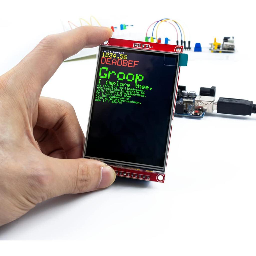 3.2 Inches TFT LCD Touch Screen Shield Display Module 320x240 SPI Serial ILI9341 with Touch Pen Compatible with Arduino R3/Mega2