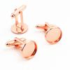 10pcs/ lot 10mm,12mm,14mm,16mm,18mm,20mm, Bright Silver Plated Copper Cufflink Base Cuff Link Settings Cabochon Cameo Base