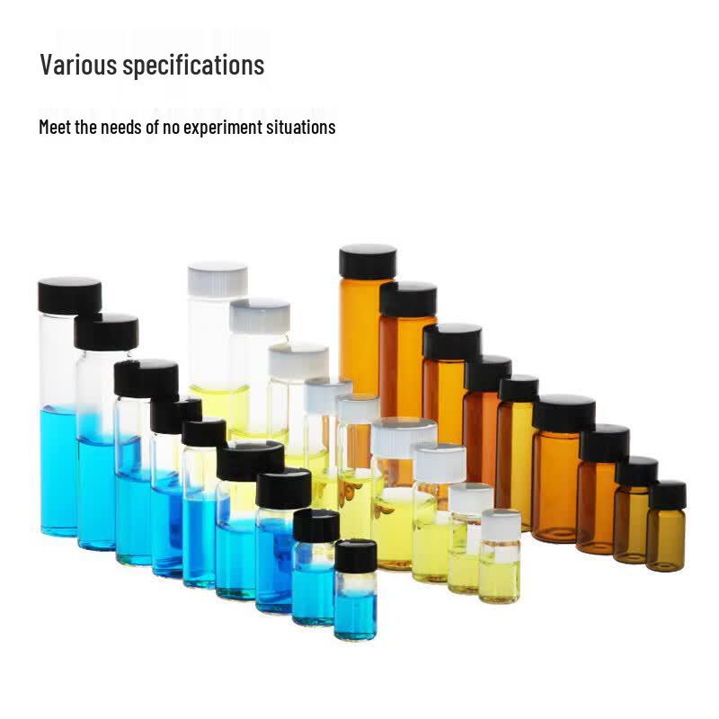 Leigu 5ml Borosilicate Glass Screw Cap Sample Bottles