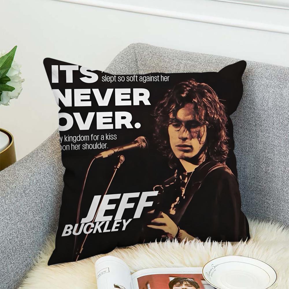 Singer Jeff B-Buckley Pillow Case For Car Sofa Decorative Home Double-sided Print Plush Square Throw Pillow Cushion Cover