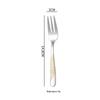 Gilded Star Diamond Stainless Steel Tableware Set: Steak Knife, Fork, Spoon, and Teaspoon