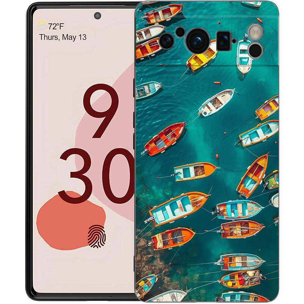 

fishing Phone Case For Google Pixel 9 8 7 6 Pro XL 8A 6A 7A 5G Soft Shockproof TPU Black Cover Fundas Google Pixel 9