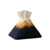 Mountain Shaped Tissue Box Cover Creative Pyramid Design Soft Fabric Material Suitable for Living Room Bedroom Home Decoration