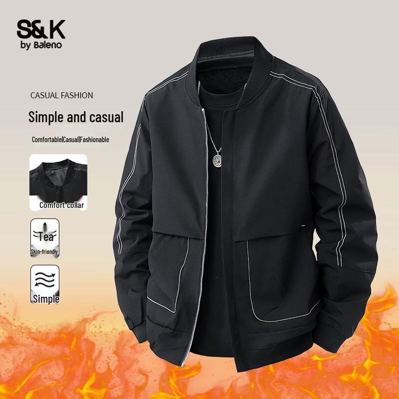Baleno Men s S&K Series Baseball Collar Jacket 4XL