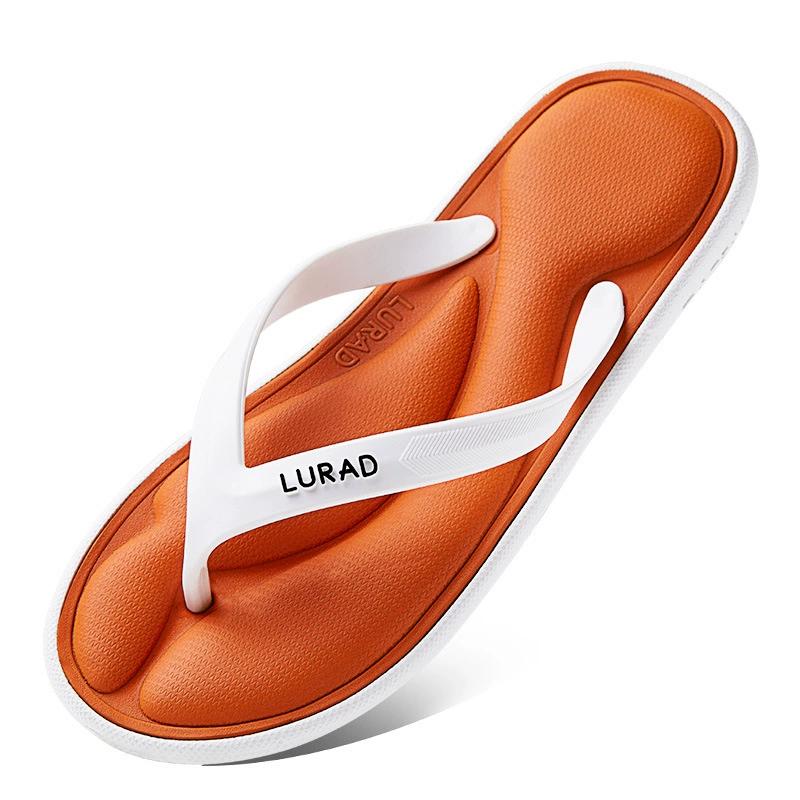 

Женские шлепанцы, летняя противоскользящая губка с эффектом памяти, сандалии для отдыха на природе, шлепанцы, женская повседневная пляжная обувь 39-40 оранжевый