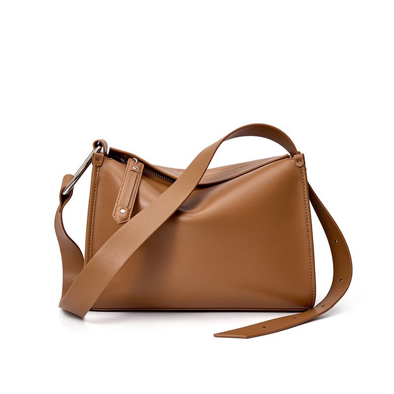 Genuine Leather Cowhide Pillow Bag - Women's High-End One-Shoulder Messenger Bag