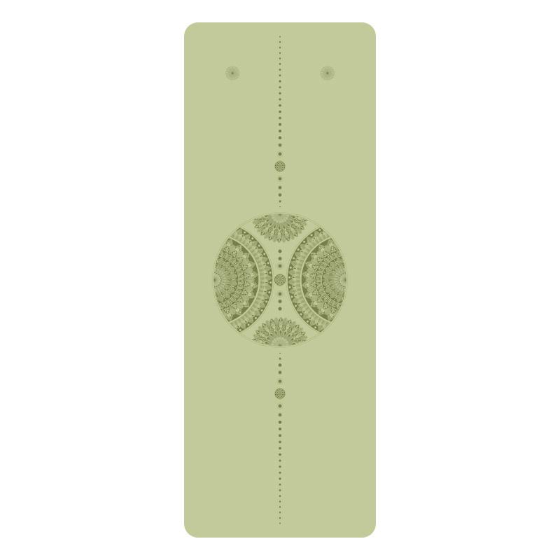 Exquisitely Carved Non-Slip Dual-Sided Yoga Mat - Sweat-Absorbing Natural Rubber for Home & Studio Use