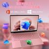 Rosa Bærbar PC Kontor IPS Stor Skjerm Bærbar PC med 12. Generasjons Alder Lake N95 Prosessor opptil 16GB DDR4 Minne 256GB NVMe SSD Bredt Utvalg av