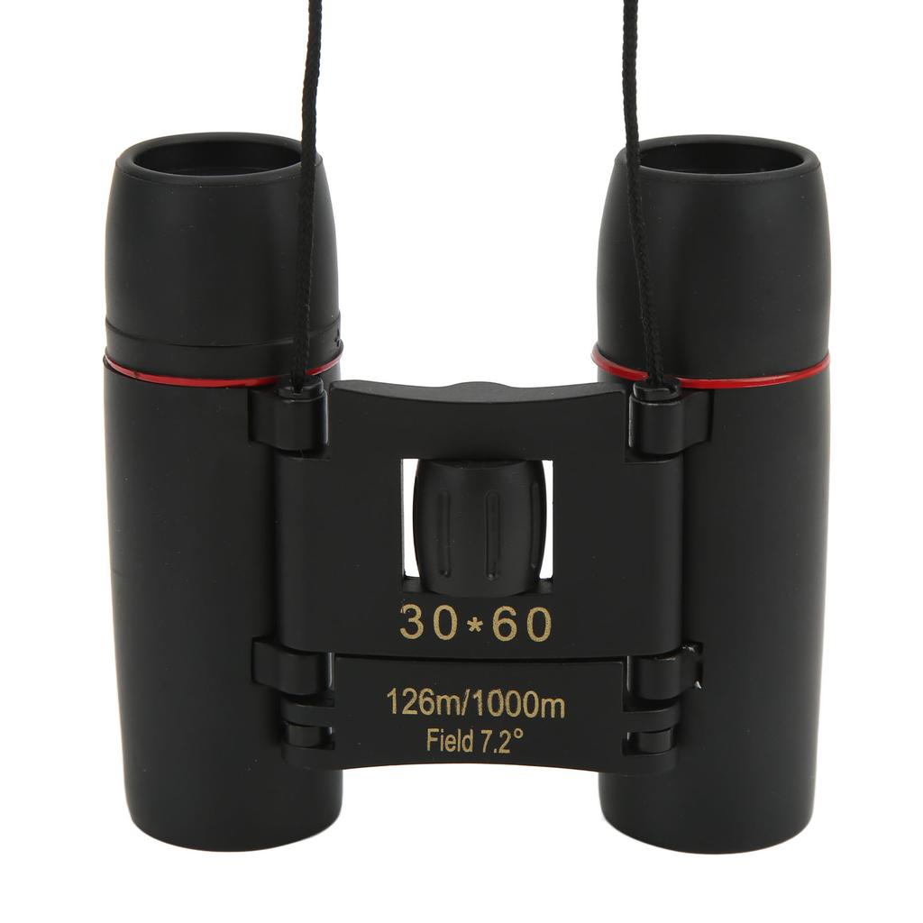 30x60 Compact Binoculars Clear Low Light Vision Easy Focus Portable Foldable HD Binoculars for Kids