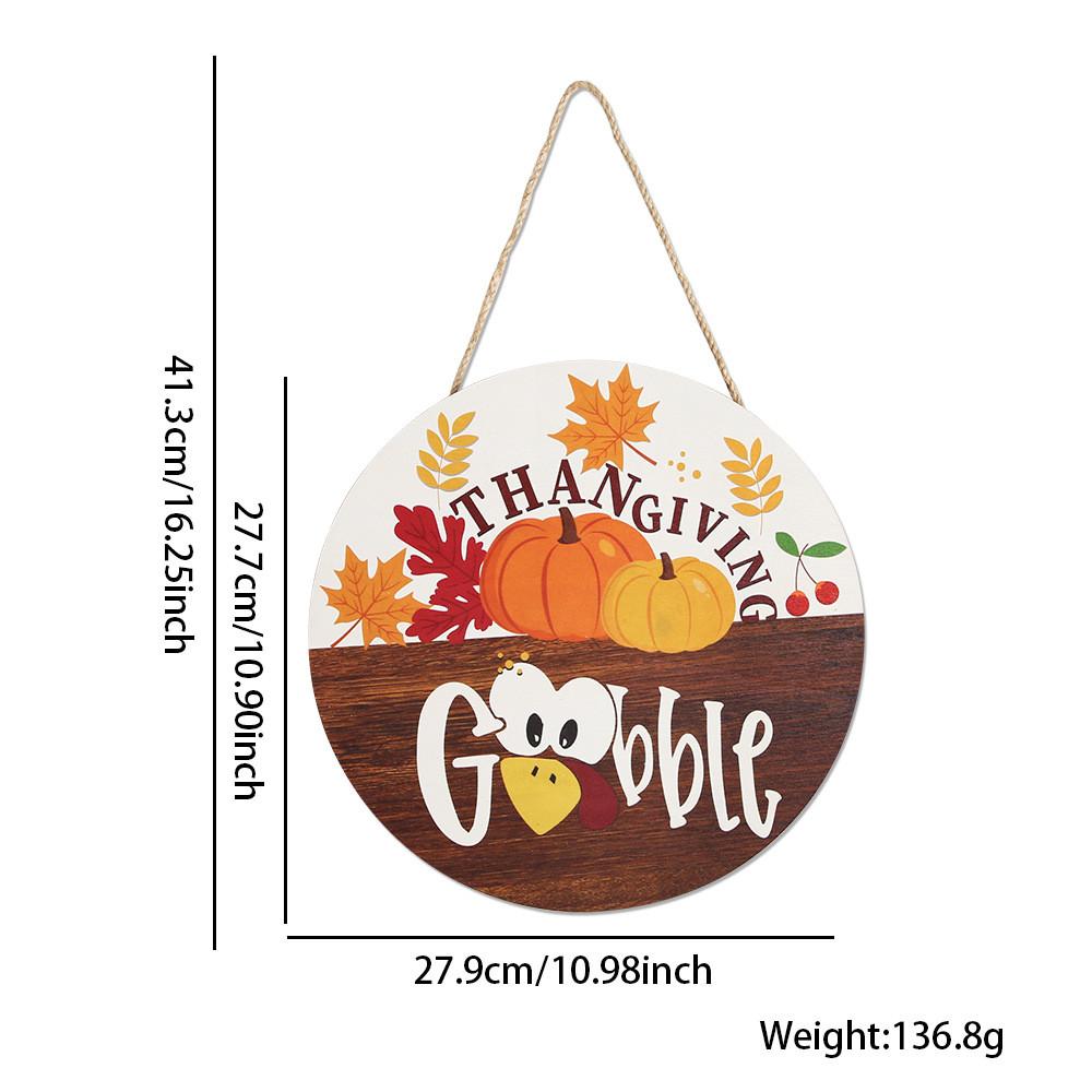 Charming Thanksgiving Decorative Wooden Sign For Autumn Harvest Festivities With Colorful Designs