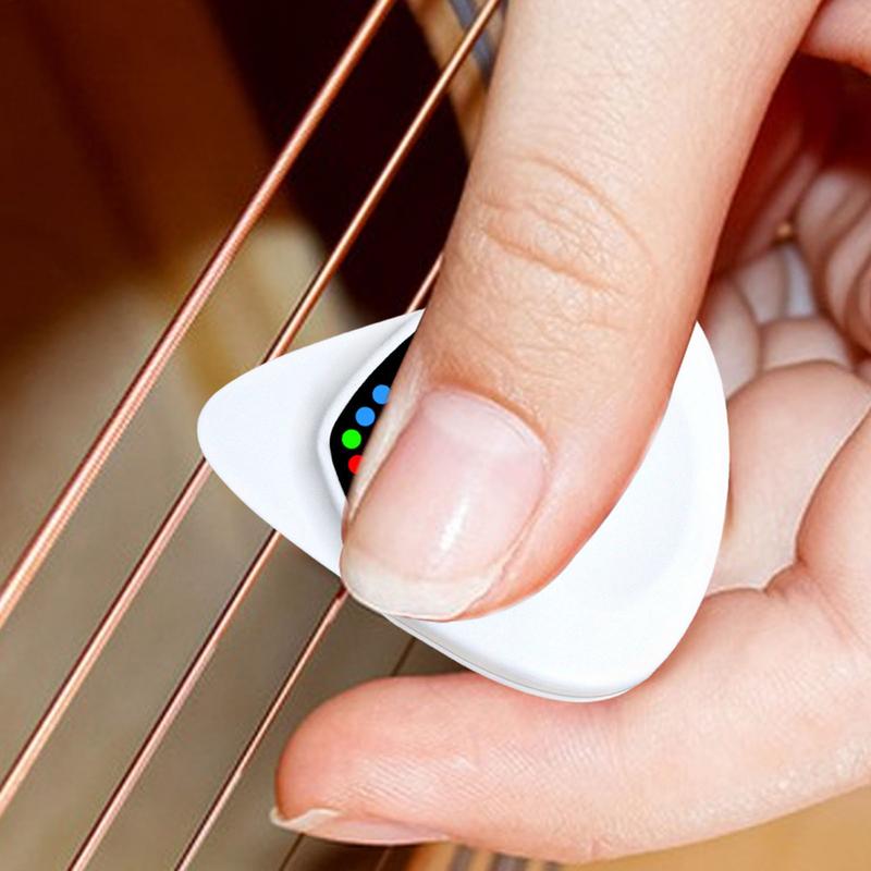 2 In 1 Guitar Pick Tuner Combo Portable Acoustic Guitar Tuners & Guitar Picks Guitar / Ukulele Tuner For Guitar Accessories