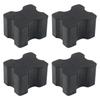 4 Pieces Car Coil Spring Spacers Coil Spring Booster Kit Black Heavy Duty Spiral Spring Cushion Rubber Coil Spring Spacers