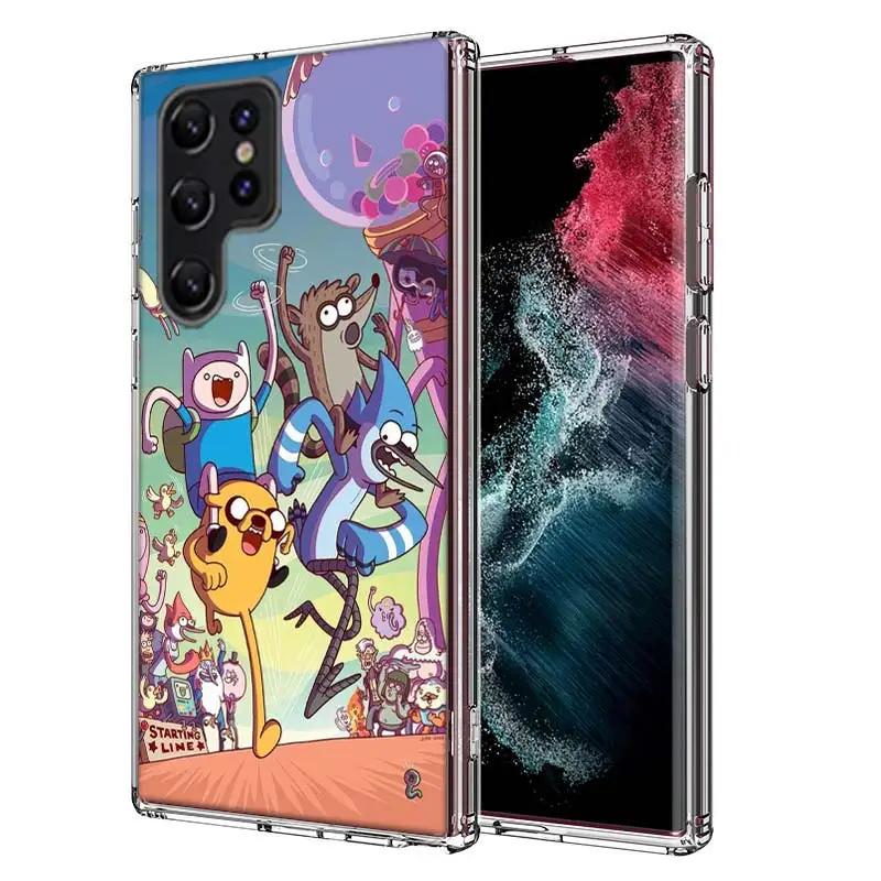 

Cartoon Regulars Cute Show Cover For Samsung Galaxy S21 S20 S23 FE S22+ S24 Ultra S25 Edge Phone Case S10 Plus Clear Capa Coque Samsung S23