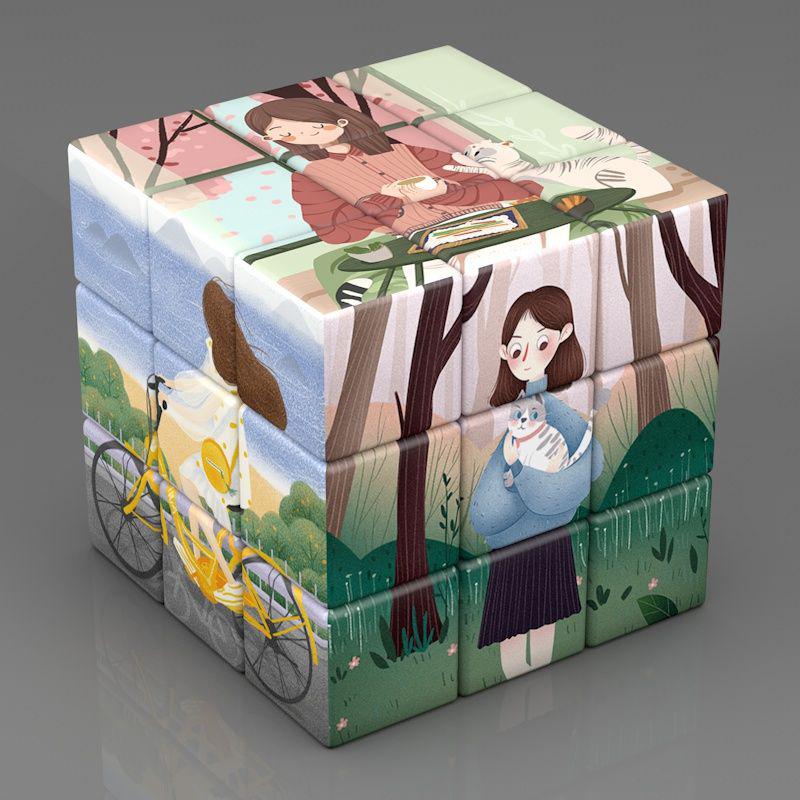 

Діти 3x3x3 Magic Cube Іграшки для дітей Навчання Розвиваючі 3x3 Puzzle Magico Cubo World Masterpiece Дорослі декомпресійні кубики