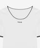 MIND BRIDGE WOMEN [W][Couture] Lip Color Block Slim Fit Knit