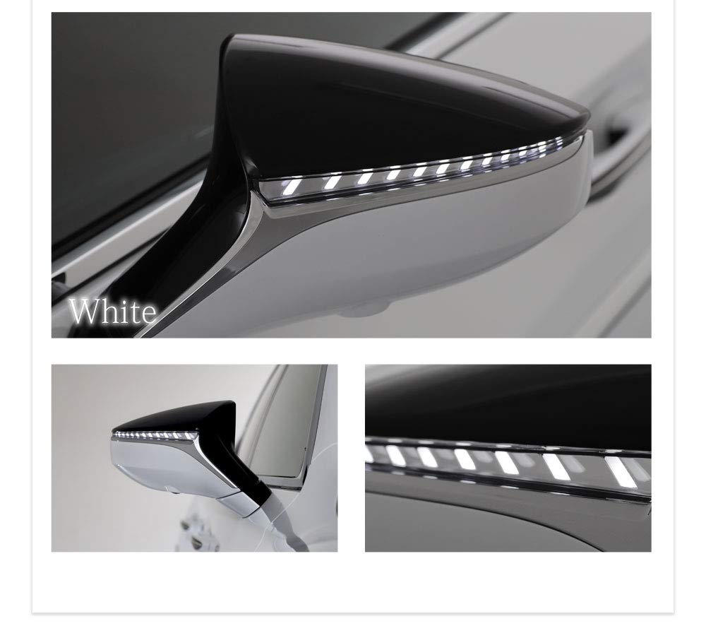 AVEST VerticalArrow LED Flowing Door Mirror Turn Signals for LS LC 500 500h (White) (GVF50/GVF55/VXFA50/VXFA55/GWZ100/URZ100)