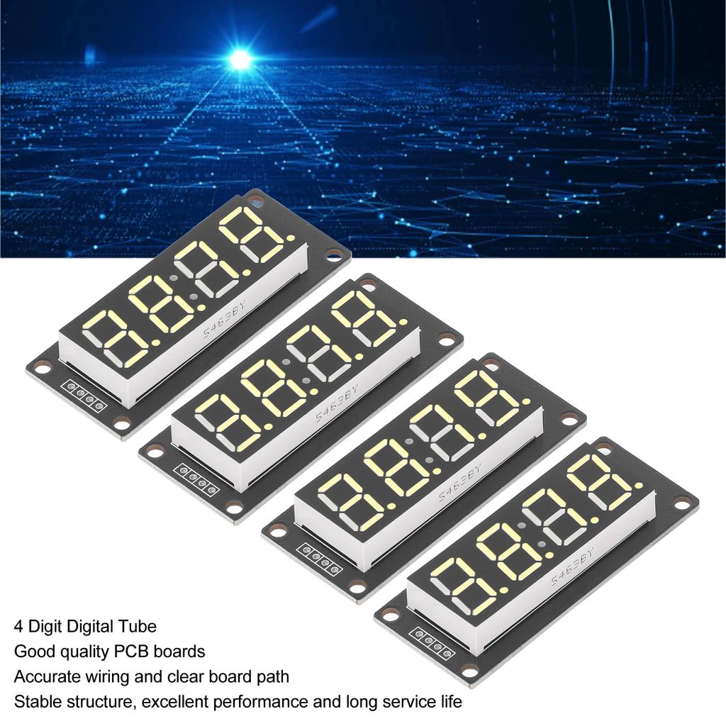 4 Set 4 Digit Digital Tube LED Display Board 7 Segments Clock Module TM1637 0.56in