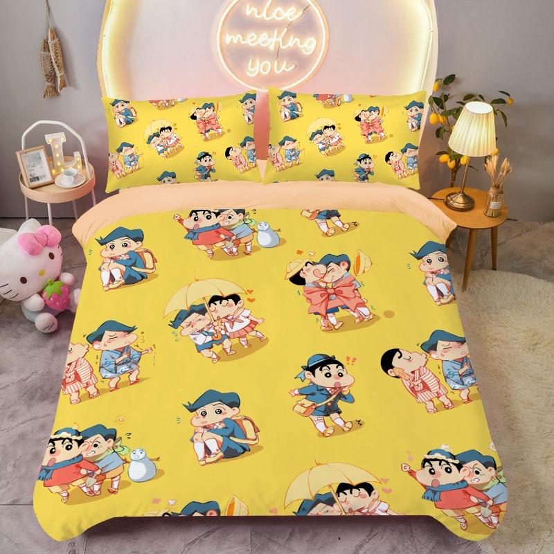 

Маленький новый мультяшный пододеяльник на подушку, постельный набор для дома, украшение спальни мальчика, односпальная, полуторная, двуспальная, королевский размер 135x200cm