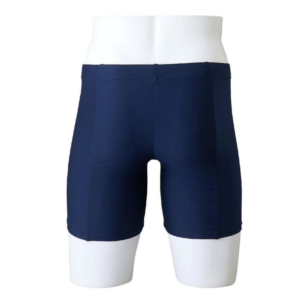 Mizuno Basic Half Spats N2MBAA01 Navy for Competitive and School Swimwear (16cm Inseam) Swimming, Swimming, Practice,