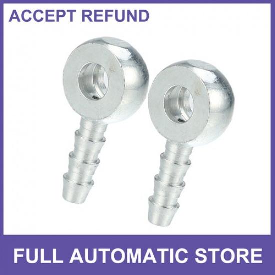 TWO 6mm ID 6mm OD Bolt Hose Barb Fittings Fuel Line Adapter Connector Universal