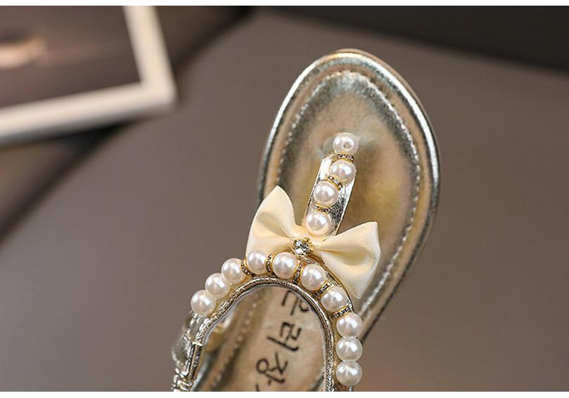 Süße Prinzessinnen-Sandalen im koreanischen Stil für Mädchen - Sommer-Flip-Flops für Kleinkinder