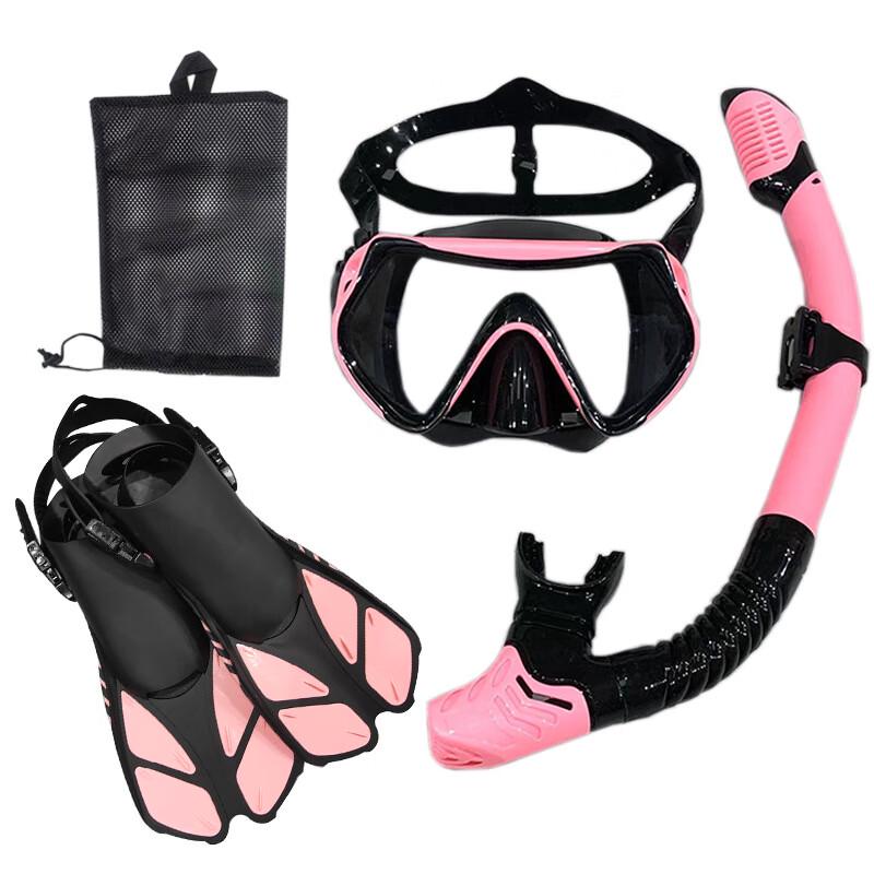 Diving Mask, Snorkel, and Fin Set L/XL (42-45)