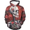 Autumn 3D Skull Printed Hoodies Fashionable Casual Sports Long Sleeved Children's Boy Hooded Sweatshirts