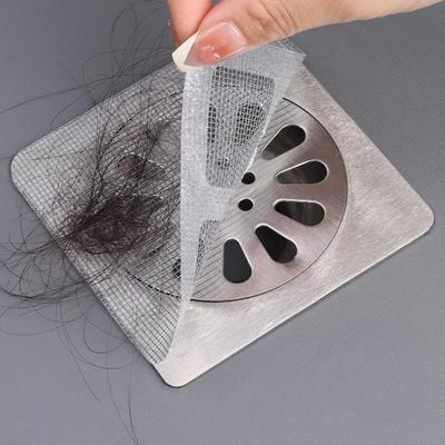 Satin Hair Catcher & Insect-Proof Floor Drain Sticker