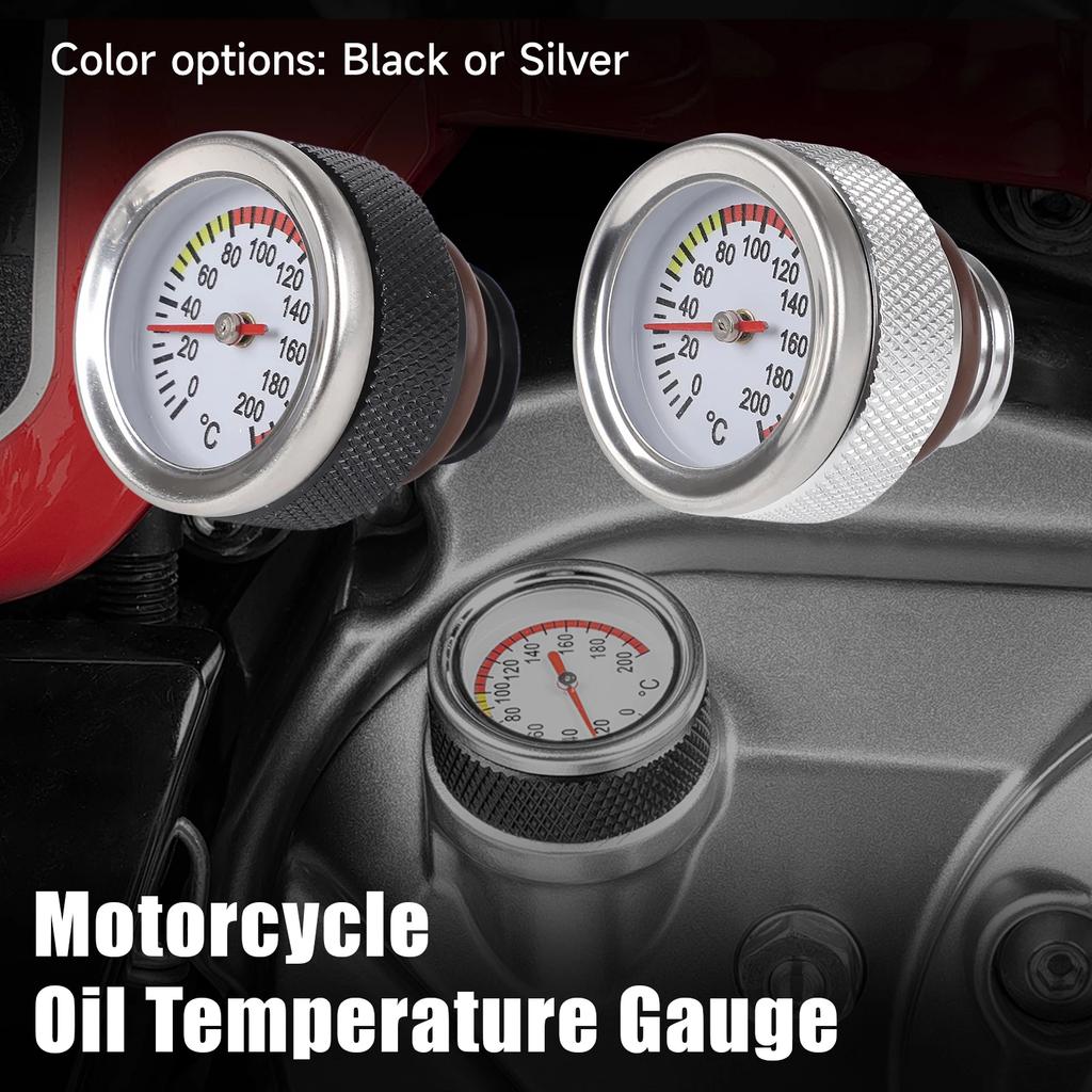 M20x1.5 Motorcycle Temperature Clock Oil Gauge Temperature Gauge Engine Accessories For Haojue TR300 / Harley-davidson X350