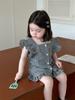 Adorable Baby Summer Set Soft Cotton Short Sleeve Outfit For Girls 2024 Korean Style