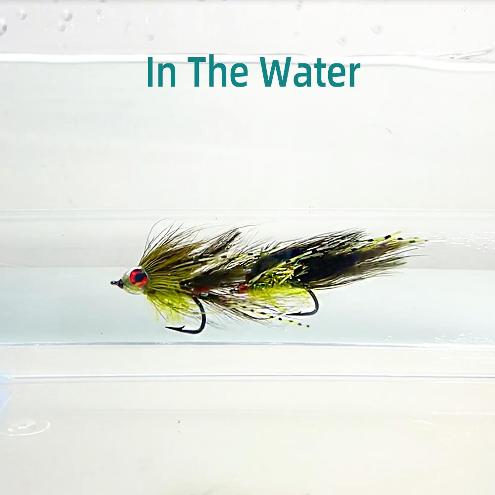 1/4pcs 3D Lifelike Eyes Transparent Fish Mask Articulated Fish Streamers Fly Artificial Bait Fish Pike Muskie Bass Trout Fishing