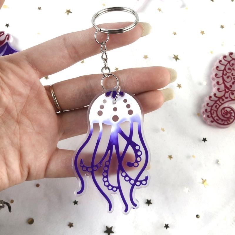 Cartoon Marine Animal Silicone Molds Epoxy Resin Casting Mold DIY Craft Keychain Pendant Mold Handmade Jewelry Tool