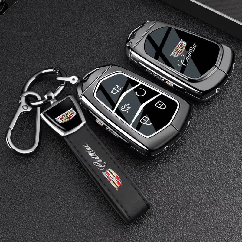 Cadillac Key Case: Compatible with XT5, CT4, CT5, GT4, XT4, IQ, CT6, and XT6 Models.