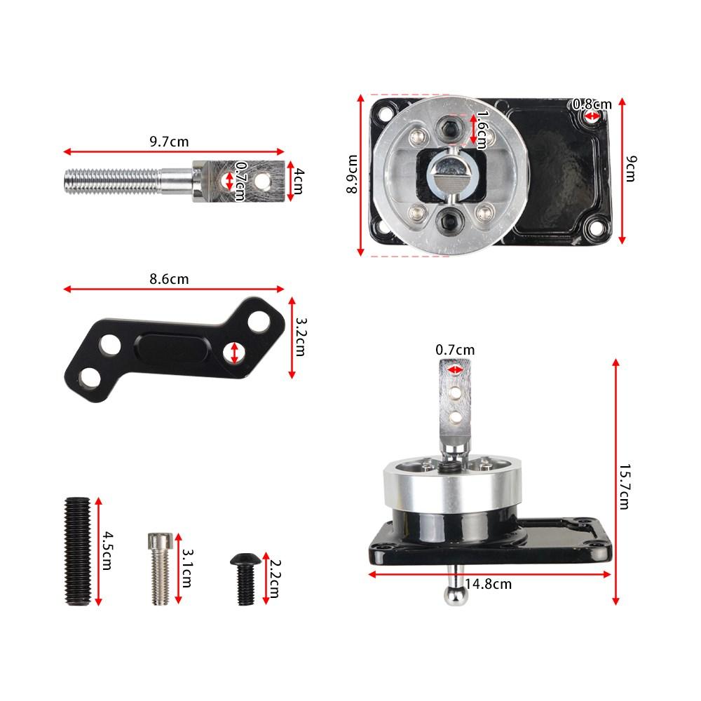Aluminiu Durabil Racing Short Throw Quick Shifter Pentru 83-04 Ford Mustangs Thunderbird Turbo Cosworth cu Transmisii T45 T5