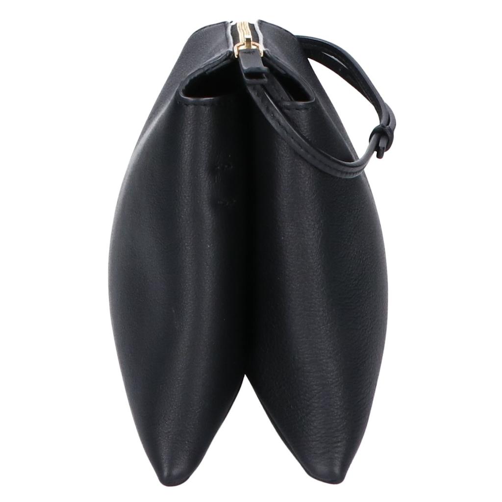 THE ROW W1236 L52 NU MINI TWIN/New Mini Twin Leather Shoulder bag Black/GDHardwareUsed