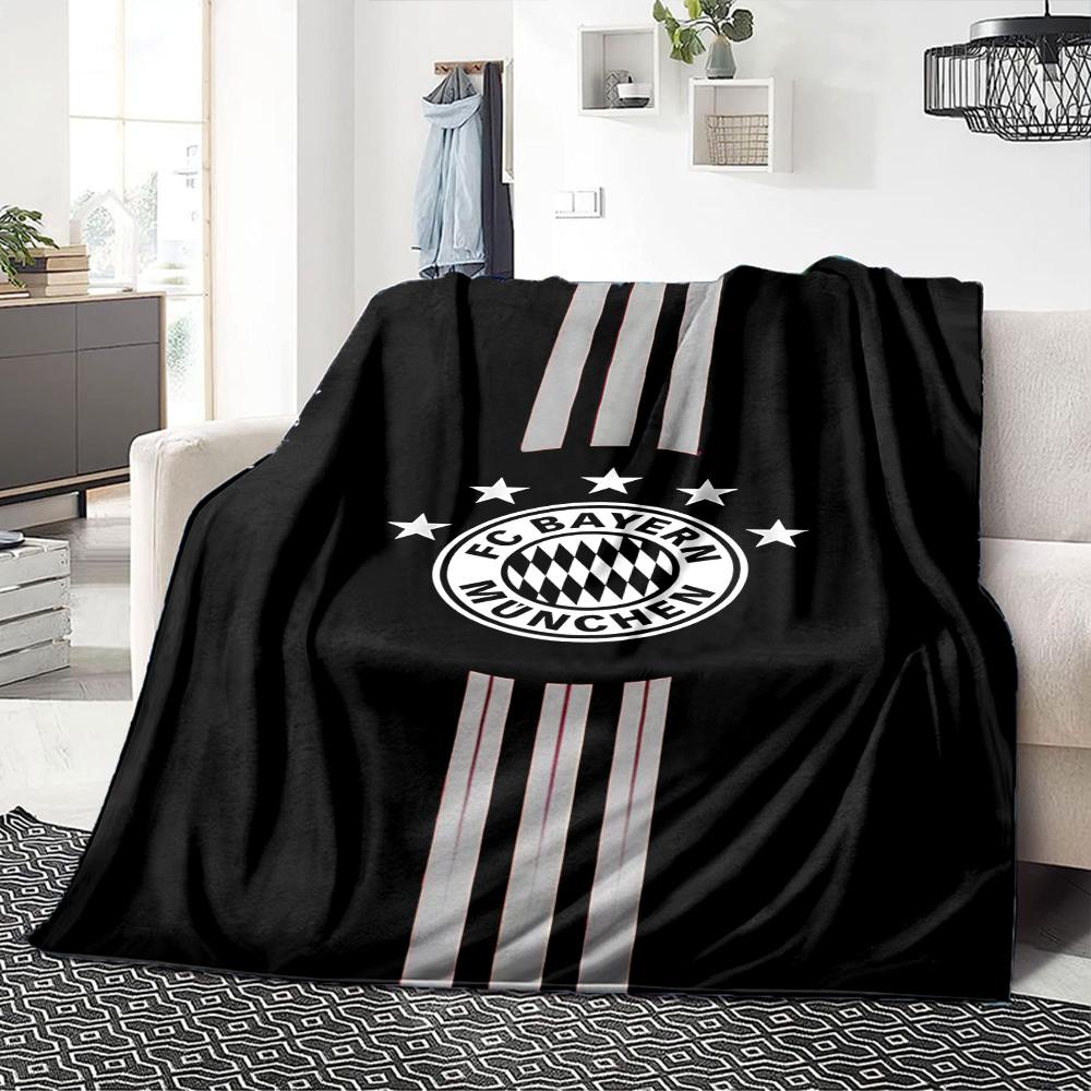 Bayern Munich Crest Blankets Flannel Printed Breathable Warm Throw Blanket for Home Office Bedspreads 0708a120