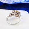 Jewelry Femme Color Cute Sunflower Crystal Wedding Rings For Women  HipHop Party Wedding Gift Creative Vintage