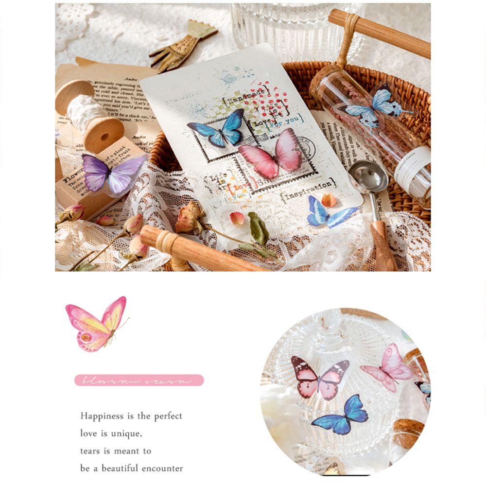 Notebook Scrapbooking Stickers Journal Stickers Butterfly Decorative Sticker Stationery Sticker