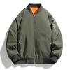 Autumn and Winter New Thickened Cotton-padded Air Force Pilot Jacket Men's Locomotive Solid Color Men's Coat