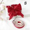 Cute Adjustable Bowknot Cat Harness Leash Escape Proof Shiny Bowknot Cat Leash Traction Rope Pet Decoration